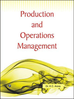 cover image of Production & Operations Management